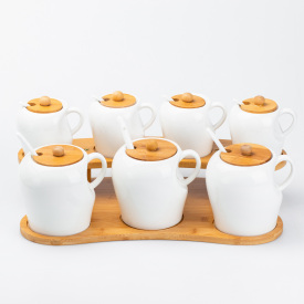 Набор банок для специй с крышками и ложками TS Kitchen 300/600 мл (HP248)