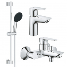Набір змішувачів 3 в 1 для ванни Grohe QuickFix StartEdge S-Size хром (UA202501SE)