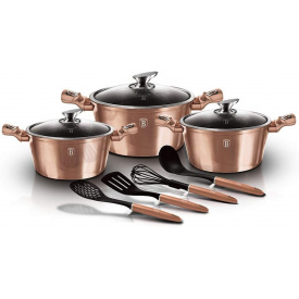 Набор посуды 10 предметов Berlinger Haus Metallic Line Rose Gold Edition (BH-6151)