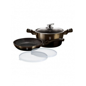 Набор посуды 5 предмет Berlinger Haus Metallic Line Shiny Black Edition (BH-6616)