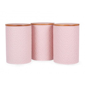 Банки Ornament Pink 3шт 500 мл AL186530 Lefard