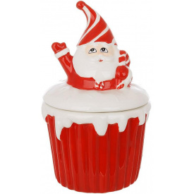 Ємність з кришкою BonaDi Pyrozhnoe Santa для сипучих продуктів 350 мл DP232102