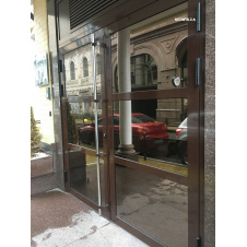 Вхідні алюмінієві двері Framex (Україна) від виробника з монтажем, фарбування, домофон, замок