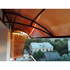 Сотовый поликарбонат Lexan бронза UV1 4 мм Львов