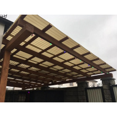 Поликарбонат профилированный TOPLIGHT GR 76/18 UV2 0.9мм бронза микропризмы Харьков