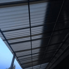 Поликарбонат профилированный TOPLIGHT GR 76/18 UV2 0.9мм бронза микропризмы Харьков