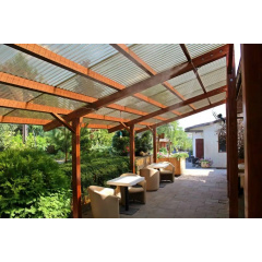 Поликарбонат профилированный TOPLIGHT GR 76/18 UV2 0.9мм бронза микропризмы Харьков