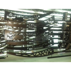 Захисний металевий козирьок над дверима Dash'Ok 2,05х1,5 м Фауна Бронза Житомир