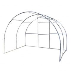 Теплица с поликарбонатом "Косица" 4х12 м. из оцинкованной трубы 20х20 мм. Поликарбонат тепличный 4 мм. Киев