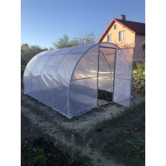 Теплица с поликарбонатом "Косица" 4х12 м. из оцинкованной трубы 20х20 мм. Поликарбонат тепличный 4 мм. Киев