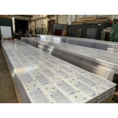 Поликарбонат сотовый 4мм прозрачный ULTRAPLAST Киев