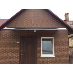 Готовий збірний козирок (навіс) над дверима Dash'Ok 3,05х1,5 м Фауна Вараш