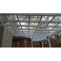 Поликарбонат профилированный TOPLIGHT GR 76/18 UV1 0,8мм прозрачный Ужгород