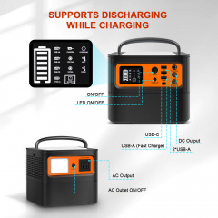 Портативная зарядная станция TIG FOX Portable 540Wh павербанк станция до 8 часов Киев