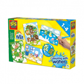 Набор раскраска Водные рисунки Зверята SES Creative DD662195