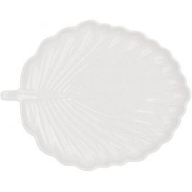 Блюда порцелянові BonaDi White City Leaf набір 31х25 см Білий 2 шт DP231687