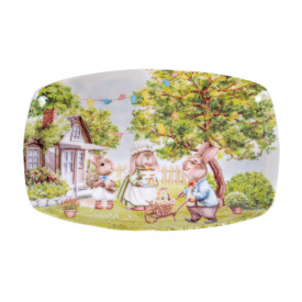 Блюдо Rabbit family 30x19 cm Lefard