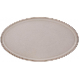 Блюдо овальне BonaDi Beige Line 32х18 см Бежевий DP230981