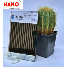 Поликарбонат сотовый SOTON NANO бронза 6 мм