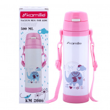 Термобутылка детская Kamille 550 ml Pink (KL225877)