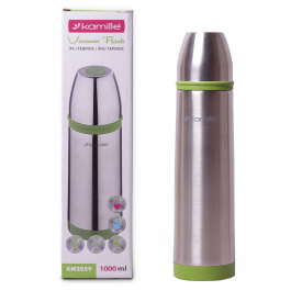 Термос из нержавеющей стали Kamille 1000 мл Зеленый (KL225309)