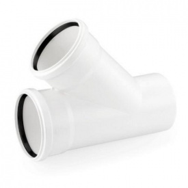 Тройник канализационный Rehau Raupiano Plus 110-90 мм 45° (100257001)