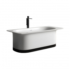 Ванна отдельностоящая WGT Water Stone LINEA 1800x818 прямоугольная, белая (с покрытием MIRASOFT)