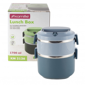 Эргономичный и компактный контейнер двойной blue 1700мл KL226260 Kamille