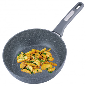 Кухонный сотейник из литого алюминия с гранитным покрытием 24см KL225457 Kamille