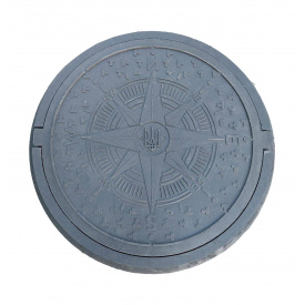 Люк канализационный садовый Воюс Черный 630 мм