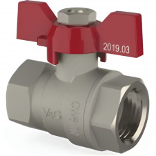 Шаровой кран V&amp;G Optima 1" ВВ прямой, латунь (VG-102103)