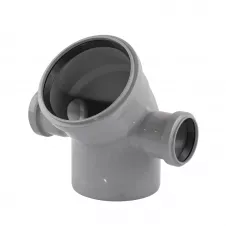 Колено канализационное TA Sewage 110х50х110 мм 45° (Ew2P(LR)_110/45+2*50/90)