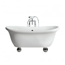 Ванна отдельностоящая WGT Water Stone PALLA 1720x890 овальная, белая матовая