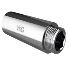 Удлинитель латунный V&amp;G 1/2" ВН 30 мм хромированный (VG-210105)