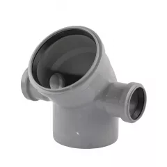 Колено канализационное TA Sewage 110х50х110 мм 45° (Ew2P(LR)_110/45+2*50/90) Броди