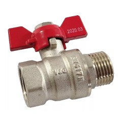 Шаровой кран V&amp;G Optima 3/4" ВН прямой, латунь (VG-101102) Конотоп