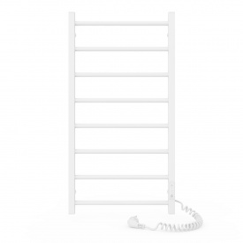 Полотенцесушитель электрический Laris Альфа ЧФ8 800х400 вертикальный, белый глянец (77700072)