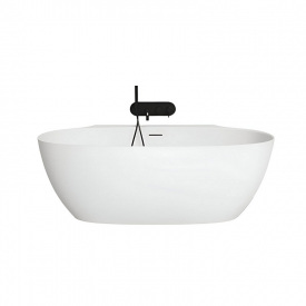 Ванна отдельностоящая WGT Water Stone FIORE 1700x920 овальная, белая матовая