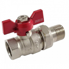 Шаровой кран V&amp;G Optima 3/4" ВН прямой, латунь (VG-104102)