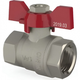 Шаровой кран V&amp;G Optima 1/2" ВВ прямой, латунь (VG-102101)