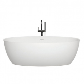 Ванна отдельностоящая WGT Water Stone OLIVIA 1600x700 овальная, белая глянцевая