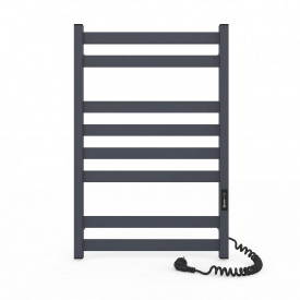 Полотенцесушитель электрический Laris Кватро ЧФ(ГМ)8 800х500 вертикальный, графит матовый (73207768)