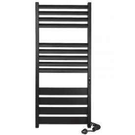 Полотенцесушитель электрический Laris Лавина ЧФЧ13 1200х500 вертикальный, черный матовый (75201094)