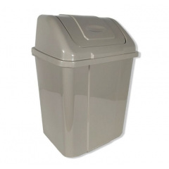 Ведро для мусора с поворотной крышкой ПГ 18 л Серый 5 шт (6319) Ладан