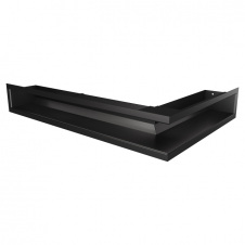Вентиляційна решітка ліва SAVEN Loft Angle 90х400х600 чорна