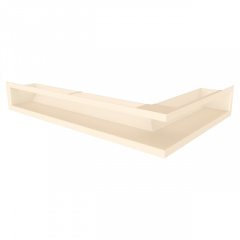 Вентиляційна решітка ліва SAVEN Loft Angle 90х400х600 кремова Хуст