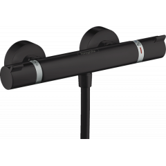 Змішувач Hansgrohe з термостатом для душу Ecostat Matt Black (13116670) Кам'янець-Подільський