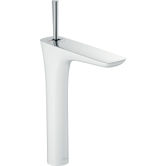Змішувач Hansgrohe PuraVida 240 мм для умивальника хромований/білий (15072400) Стрый