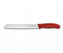 Кухонный нож для хлеба Victorinox SwissClassic Bread 210 мм Красный (6.8631.21B)