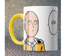 Чашка Fan Girl Ванпанчмен ок - One-Punch Man (15723) 330 мл Желтый